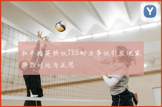 和平精英热议TES耐力争议引发玩家热烈讨论与反思