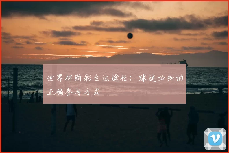 世界杯购彩合法途径:球迷必知的正确参与方式