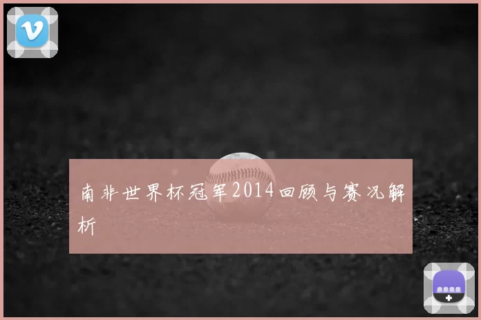 南非世界杯冠军2014回顾与赛况解析